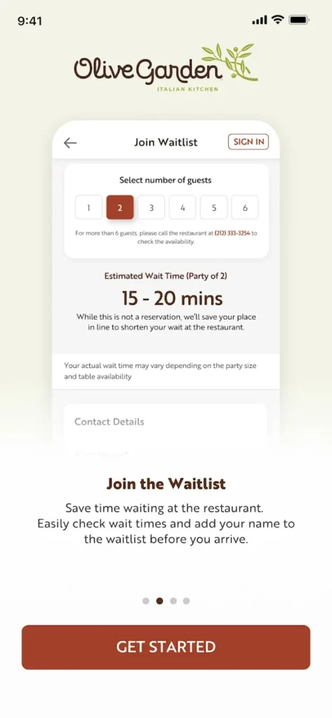 Olive Garden APP 6 Olive garden mobile app download