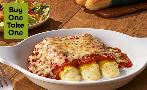 Four-Cheese Manicotti with Marinara (V)