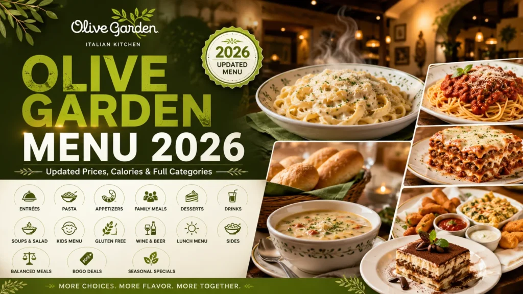 Olive Garden menu USA